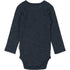 Mikk-Line Merino Wool LS Body Wool Melange Blue Nights